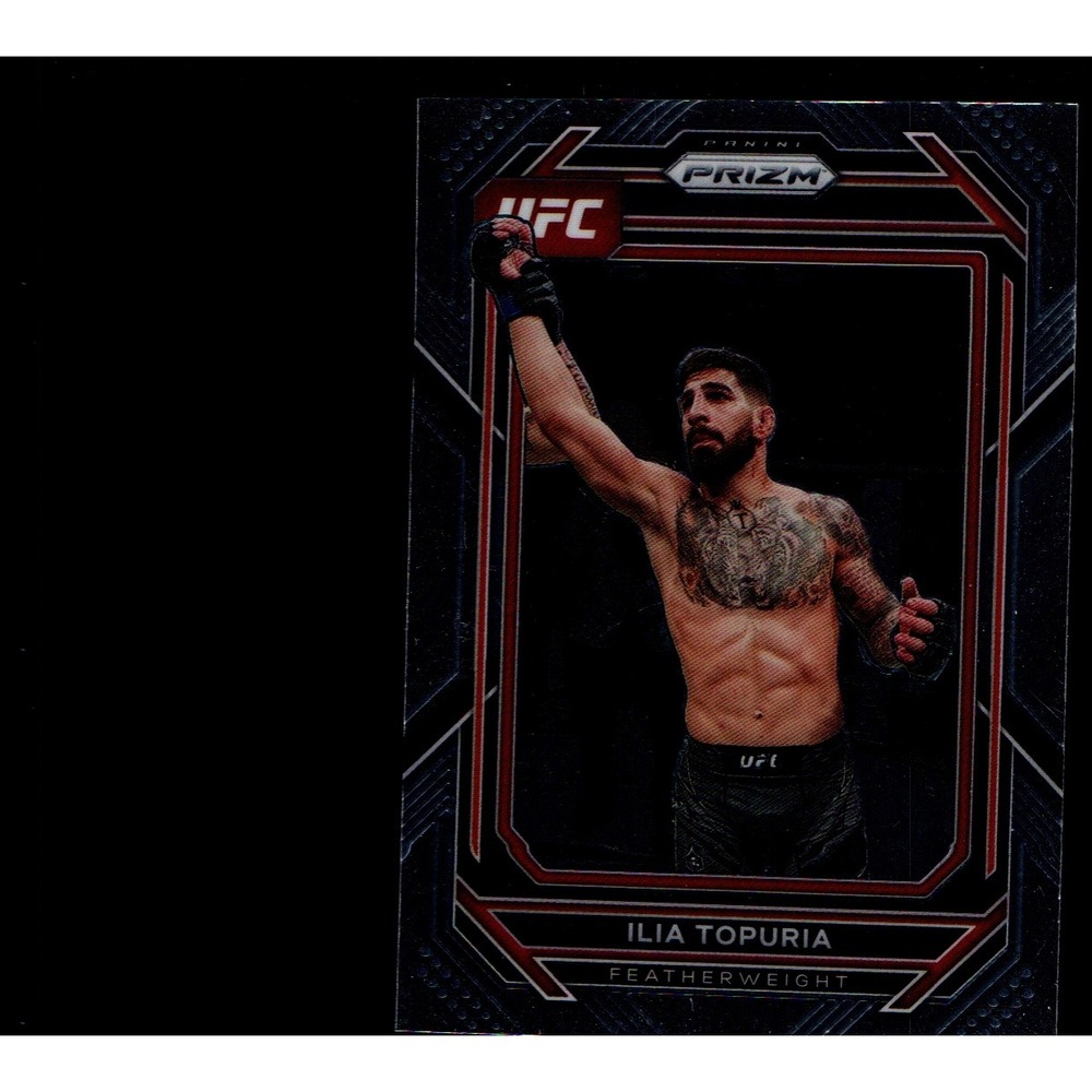 2023 Panini Prizm UFC Ilia Topuria Black base card Rookie Card RC #167